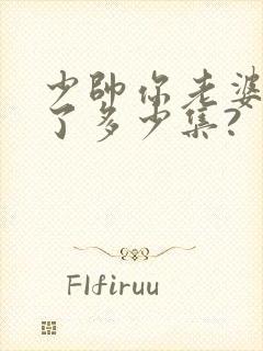 少帅你老婆又跑了多少集?