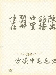 传闻中的陈芊芊在哪里播出