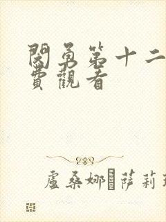 闵勇第十二集免费观看封面