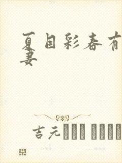 夏目彩春有码人妻封面