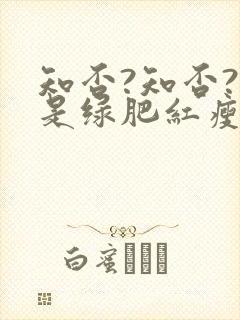 知否?知否?应是绿肥红瘦原著封面