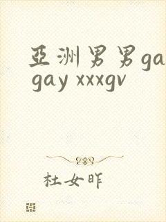 亚洲男男gay gay xxxgv