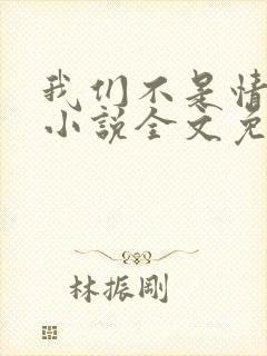 我们不是情敌吗小说全文免费阅读