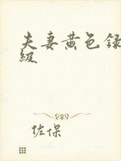 夫妻黄色录像一级