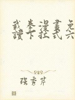 武拳漫画免费阅读下拉式六漫画