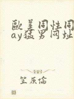 欧美同性同志gay猛男网址