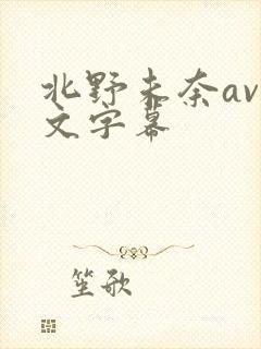 北野未奈av中文字幕