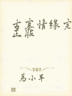 古寨情缘完结版正版