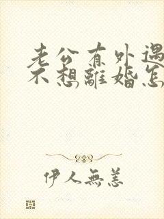 老公有外遇但我不想离婚怎么办