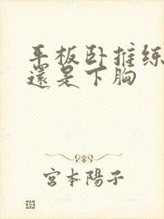 平板卧推练上胸还是下胸