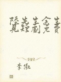 陆先生余生不再见短剧免费