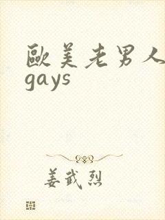 欧美老男人老头gays