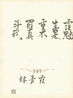 斗罗重生霍雨浩我真不是魅魔小说