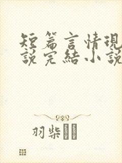 短篇言情现代小说完结小说封面