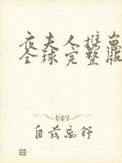 夜夫人携崽惊艳全球完整版