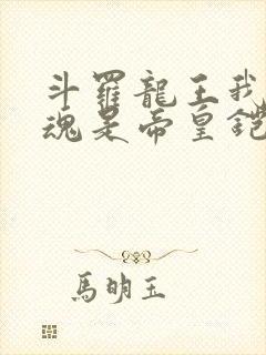 斗罗龙王我的武魂是帝皇铠甲笔趣阁