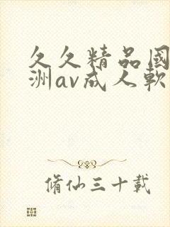 久久精品国产亚洲av成人软件