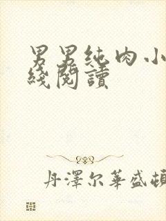 男男纯肉小说在线阅读