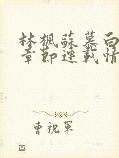 林枫苏慕白最新章节连载情况