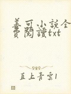 姜可小说全文免费阅读txt封面