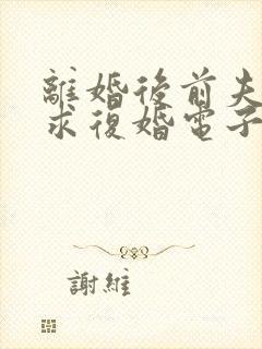 离婚后前夫哭着求复婚电子书阅读