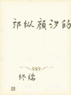 祁纵颜汐的小说封面