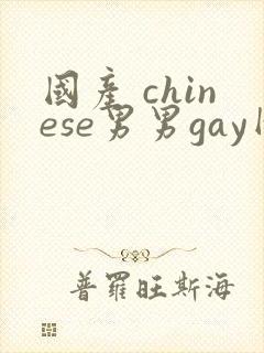 国产 chinese男男gay网站