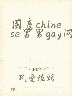 国产chinese男男gay网站