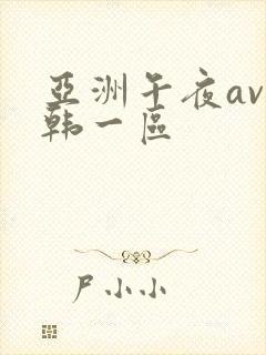 亚洲午夜av日韩一区