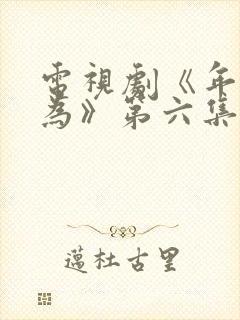 电视剧《年少有为》第六集免费观看