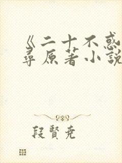 《二十不惑》周寻原著小说