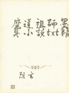魔道祖师墨香铜臭小说txt精校版