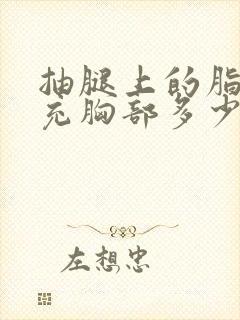 抽腿上的脂肪填充胸部多少钱封面