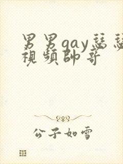 男男gay瑟瑟视频帅哥封面