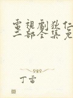 电视剧狄仁杰第二部全集免费完整版观看封面