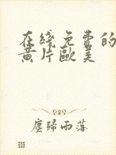 在线免费的特级黄片欧美