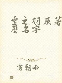 云之羽原著叫什么名字