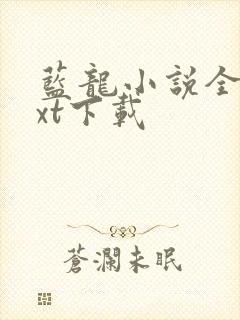 蓝龙小说全本txt下载