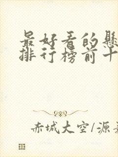 最好看的悬疑剧排行榜前十名封面