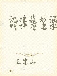 沈浪苏妙涵小说叫什么名字封面