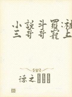 小说斗罗:被唐三哥哥宠上天