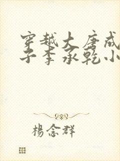 穿越大唐成为太子李承乾小说