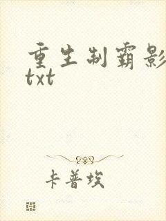 重生制霸影视圈txt