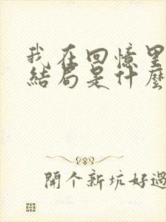 我在回忆里等你结局是什么