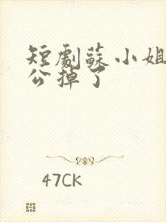 短剧苏小姐你老公掉了