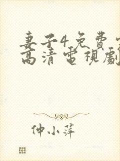 妻子4免费完整高清电视剧在线看