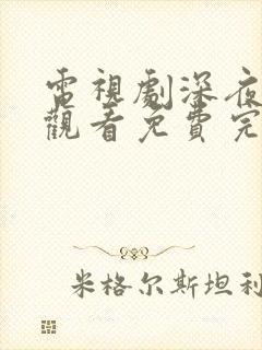 电视剧深夜在线观看免费完整版高清