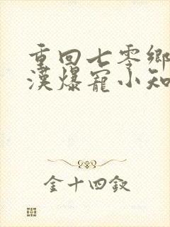 重回七零乡下糙汉爆宠小知青