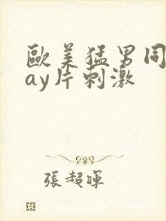 欧美猛男同志gay片刺激封面