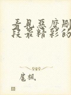 看见恶魔删减片段最精彩的一个